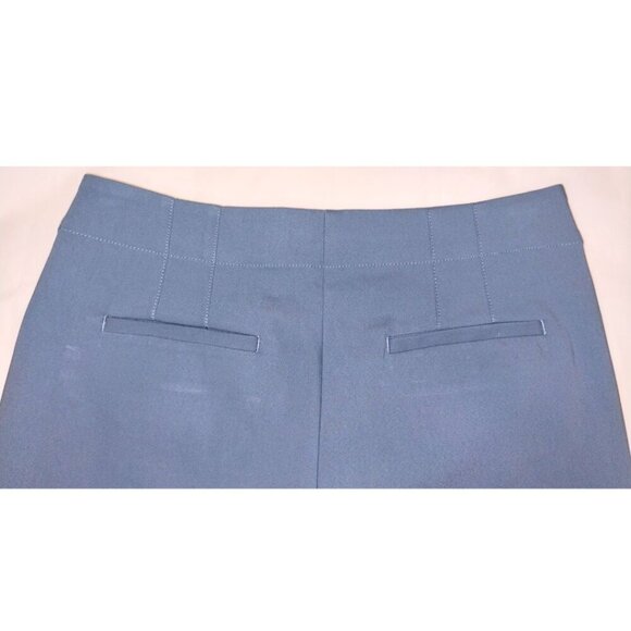 NWT Loft High-Waist Wide-Leg Flat-Front Button-Fly Tailored Dress Slacks (Sz 10) - Picture 4 of 7